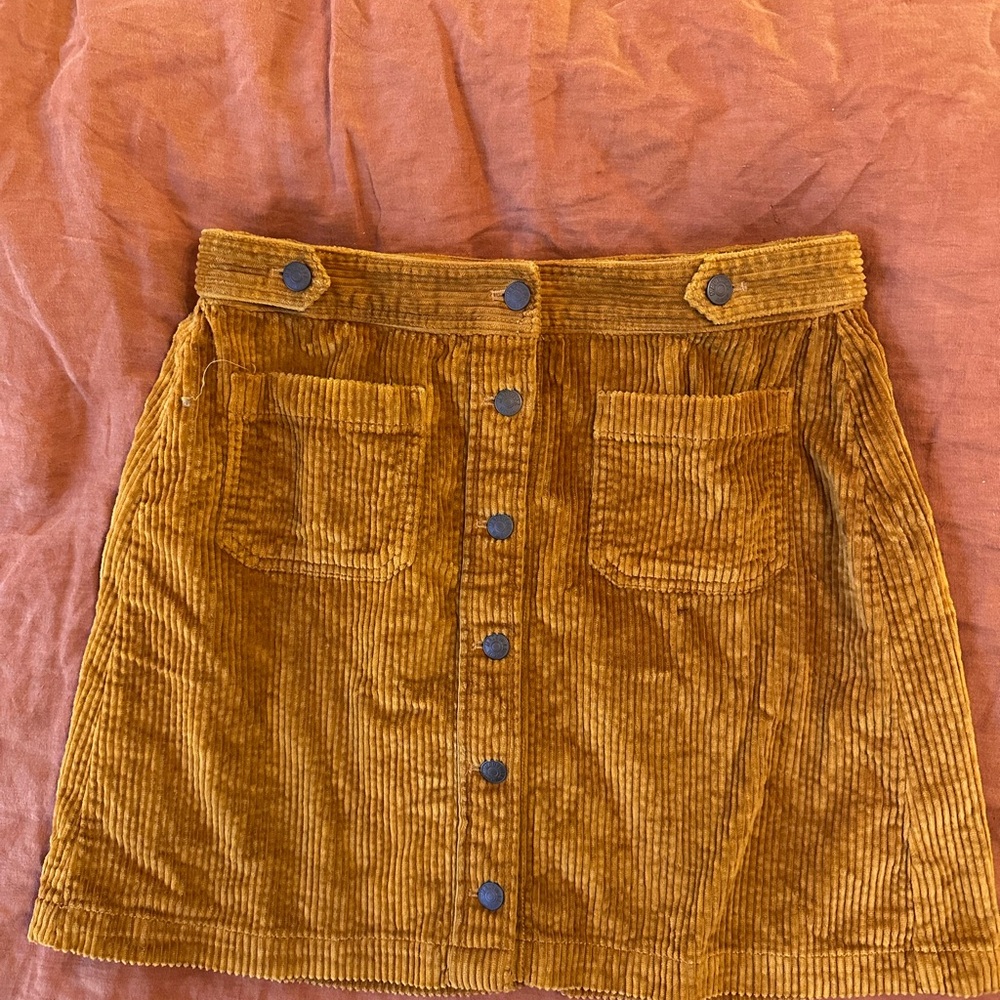 Madewell Corduroy High Waist A-Line Skirt
